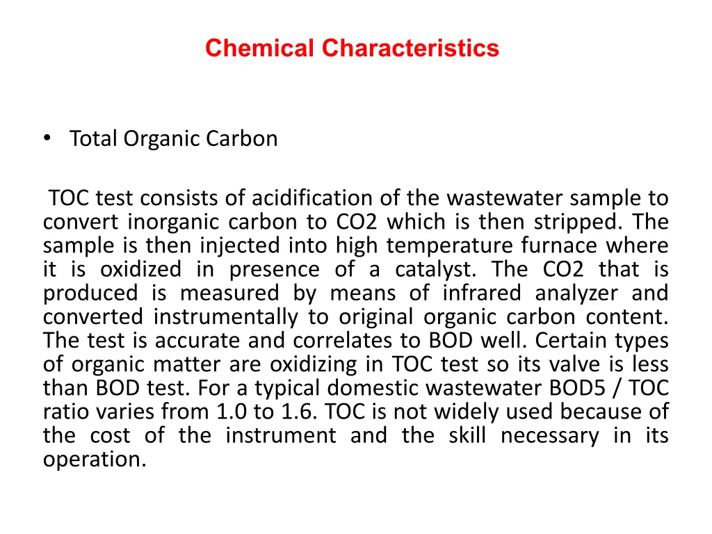 chemical characteristics 14