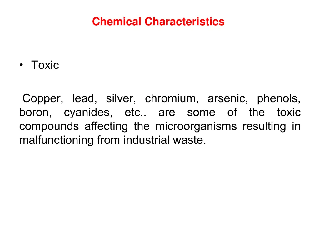 chemical characteristics 8