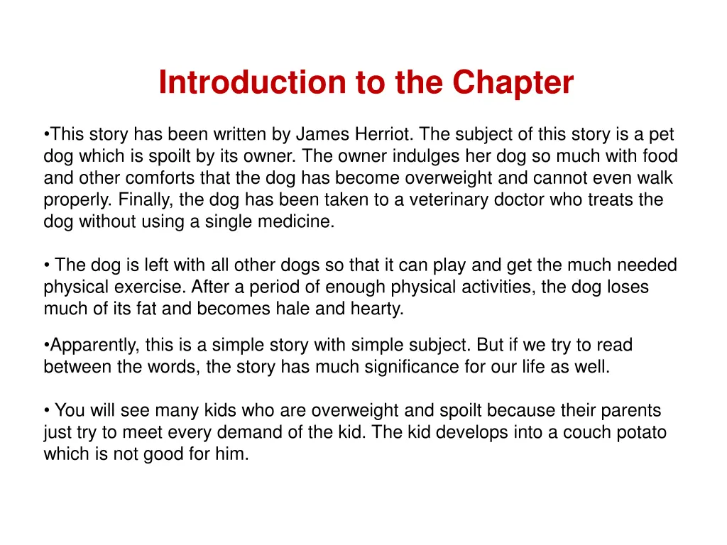 introduction to the chapter