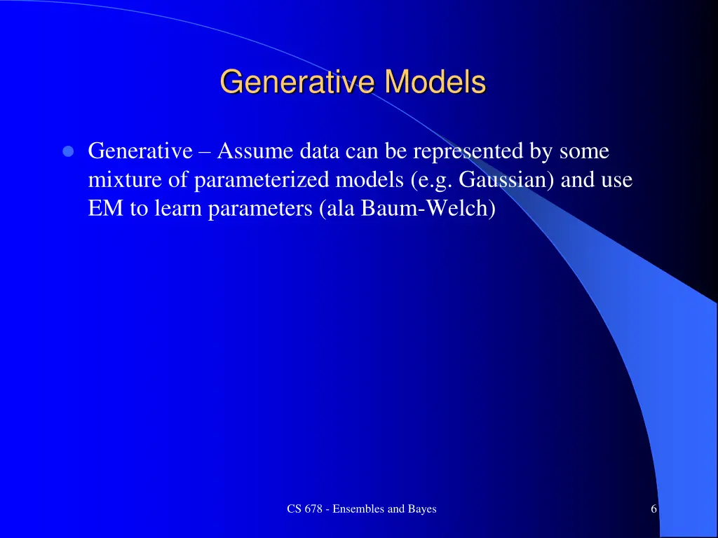 generative models