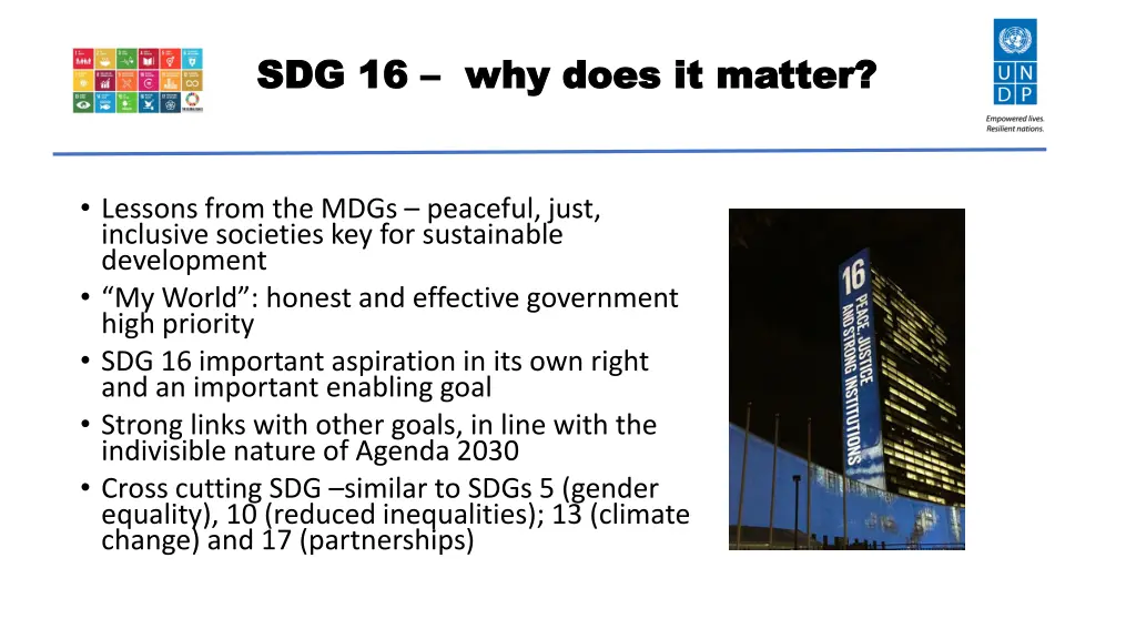 sdg 16 sdg 16 why does it matter why does