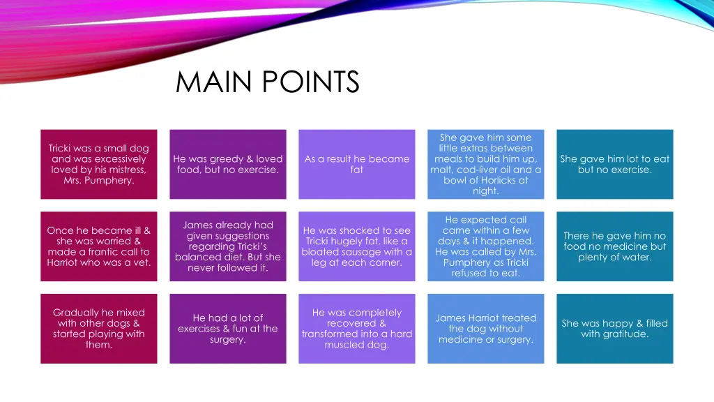 main points 1