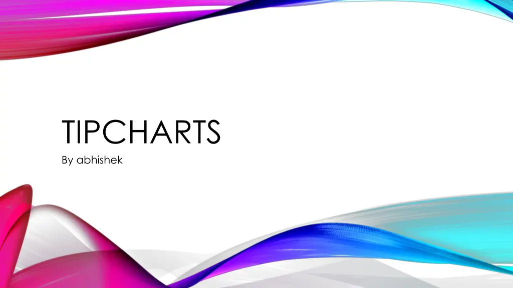 tipcharts by abhishek