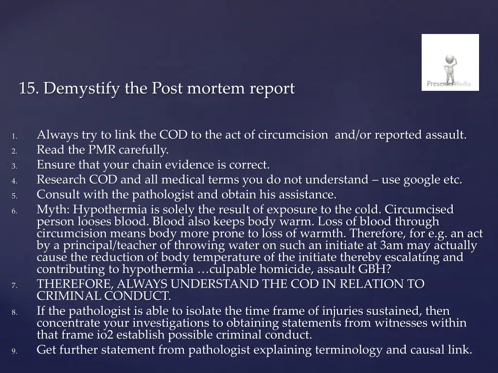 15 demystify the post mortem report