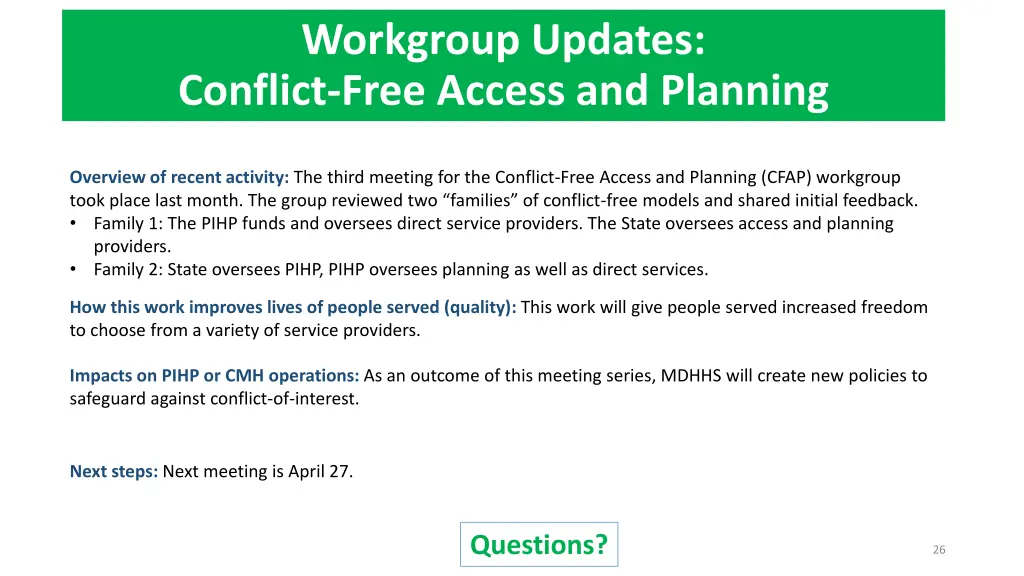 workgroup updates conflict free access