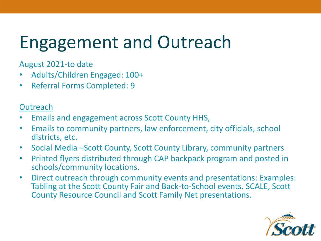 engagement and outreach