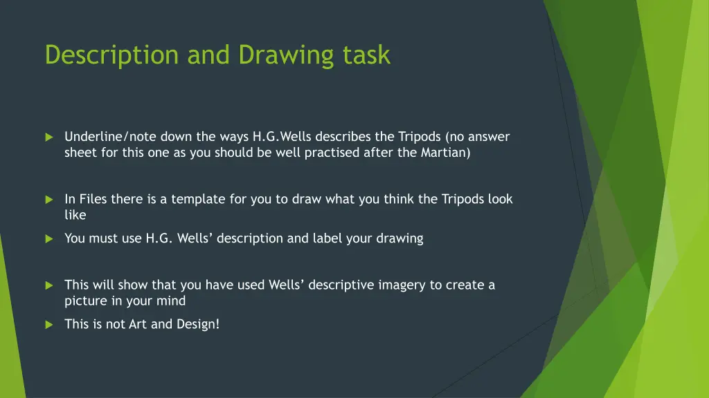 description and drawing task