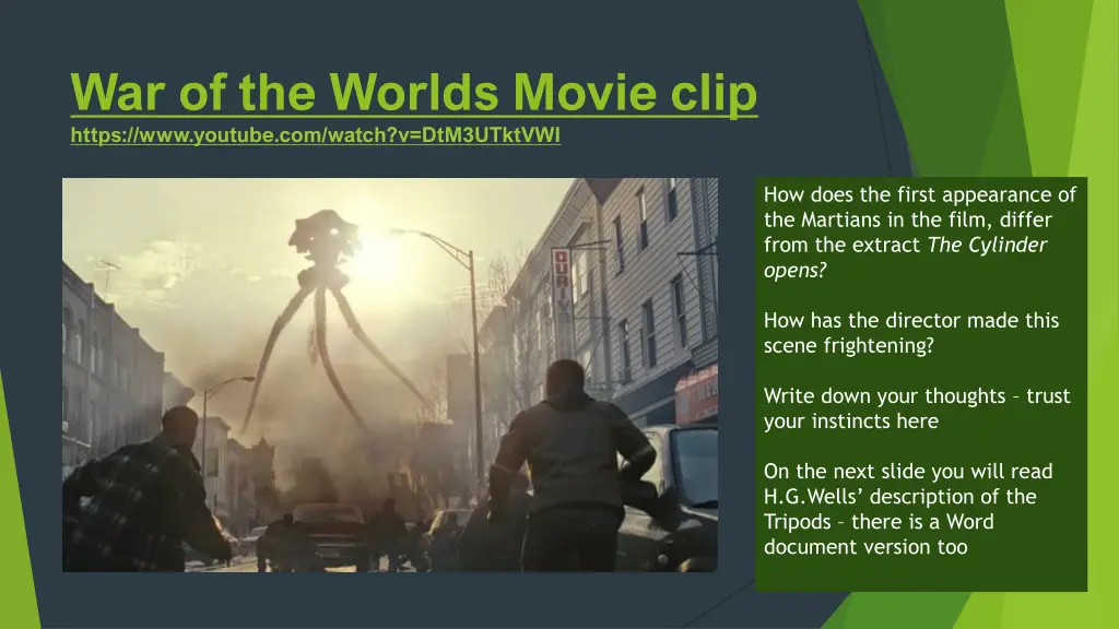 war of the worlds movie clip https www youtube