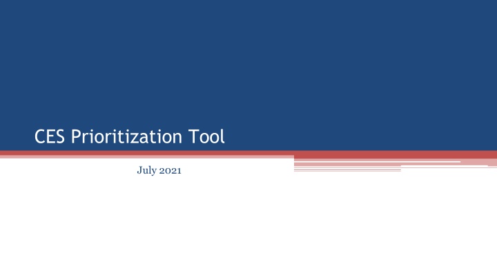 ces prioritization tool