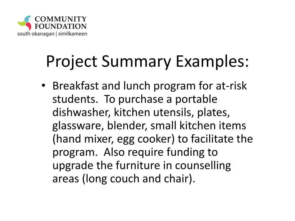 project summary examples 3