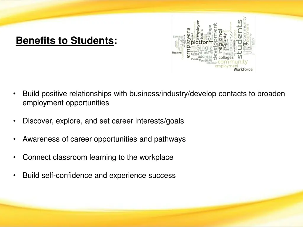 benefits to students