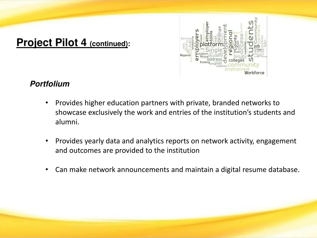 project pilot 4 continued