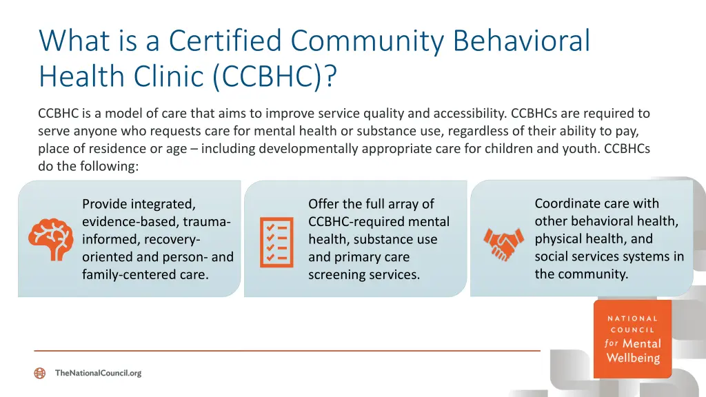 what is a certified community behavioral health