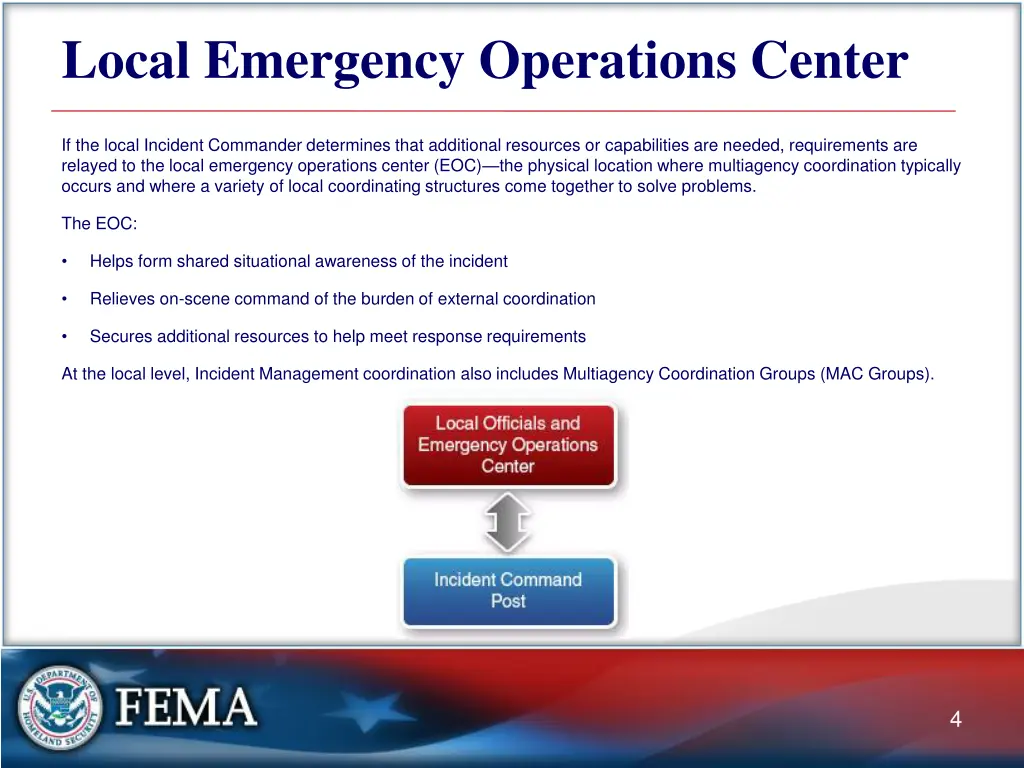 local emergency operations center