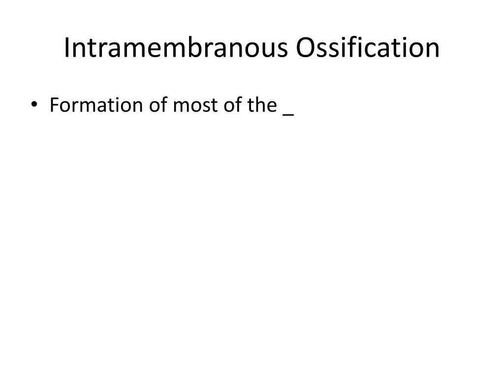 intramembranous ossification