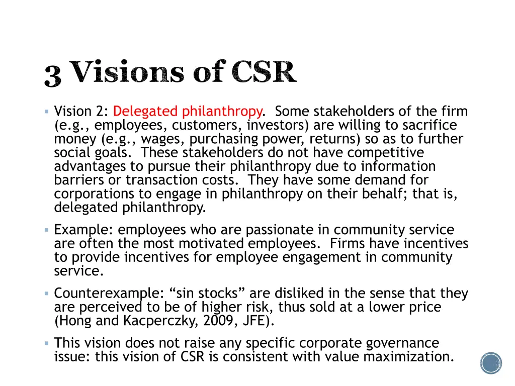 3 visions of csr