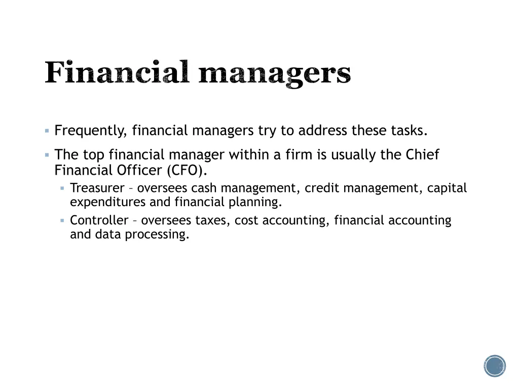 financial managers