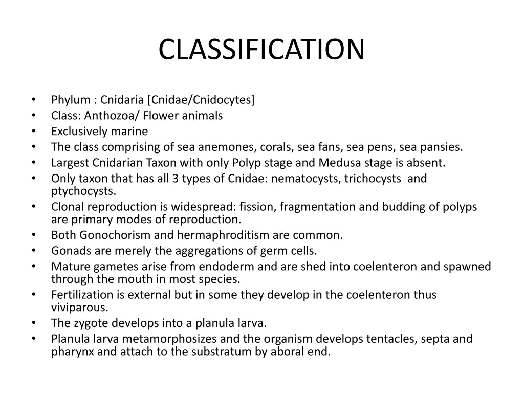 classification