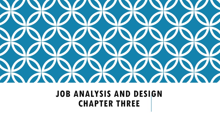 job analysis and design chapter three