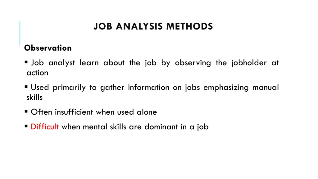 job analysis methods 1