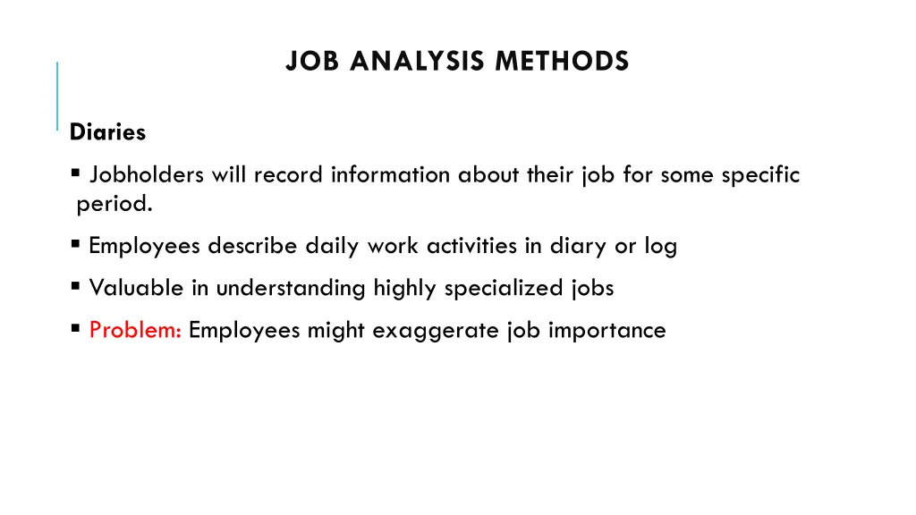 job analysis methods 2