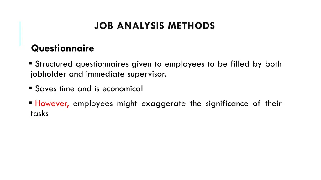 job analysis methods