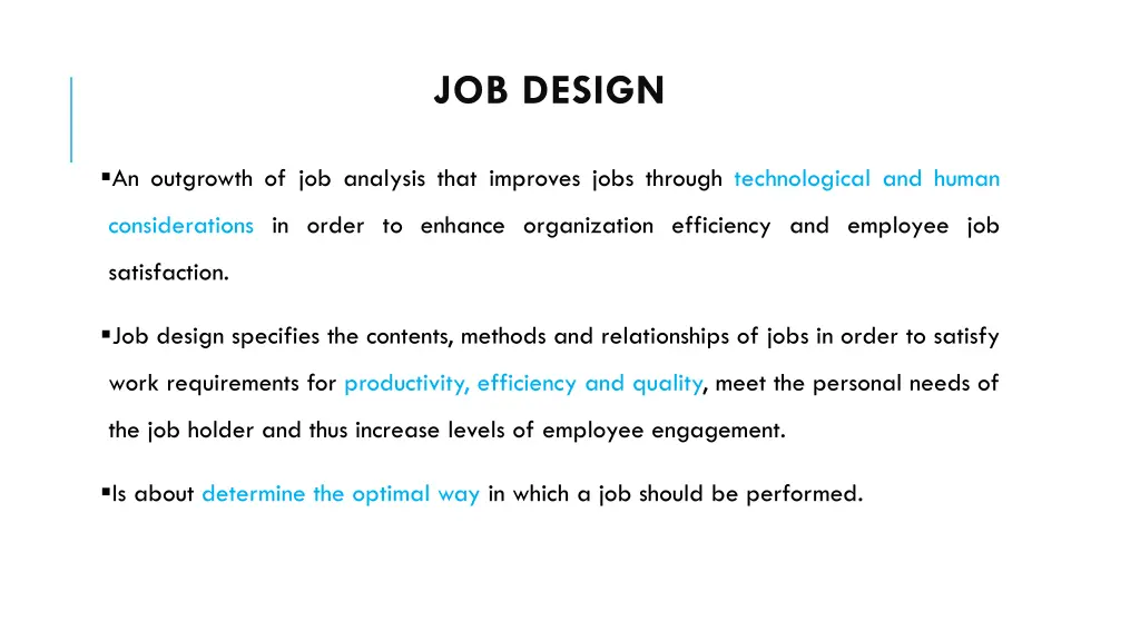 job design