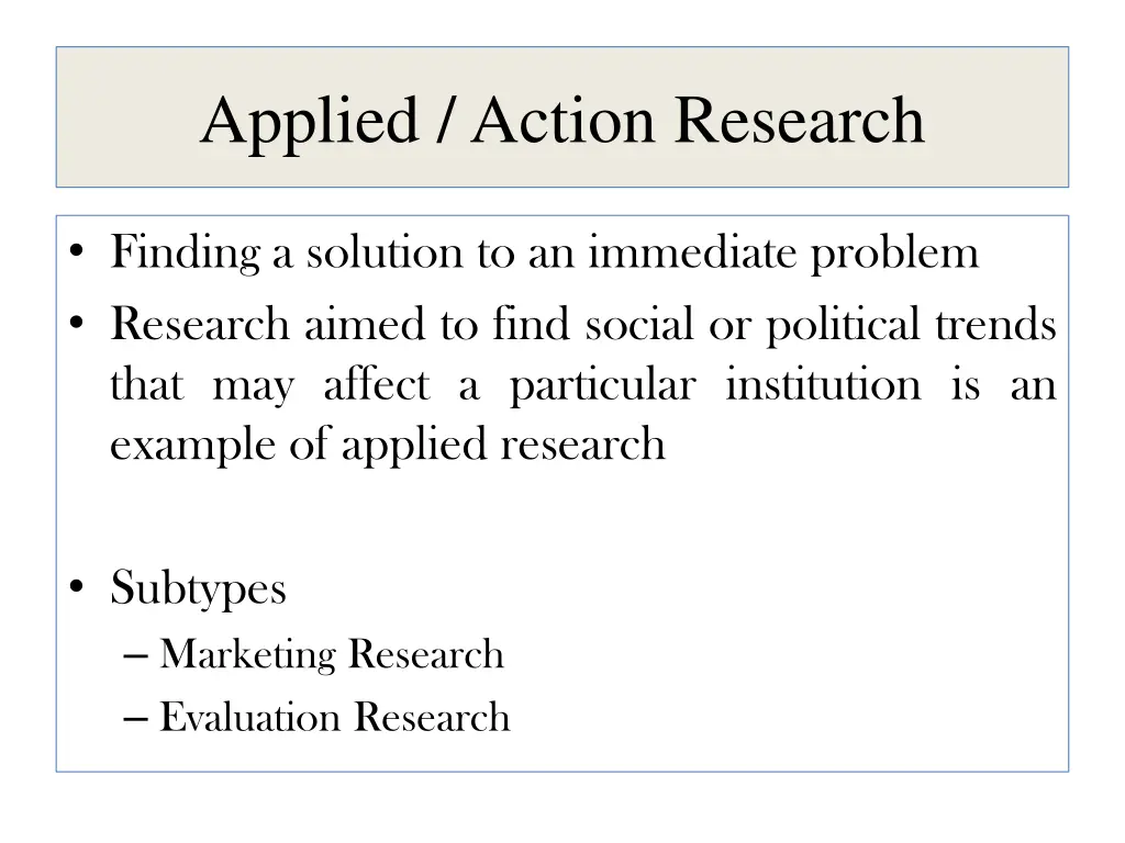 applied action research