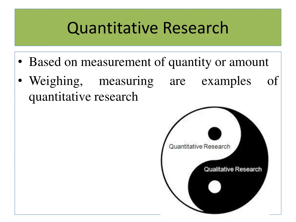 quantitative research