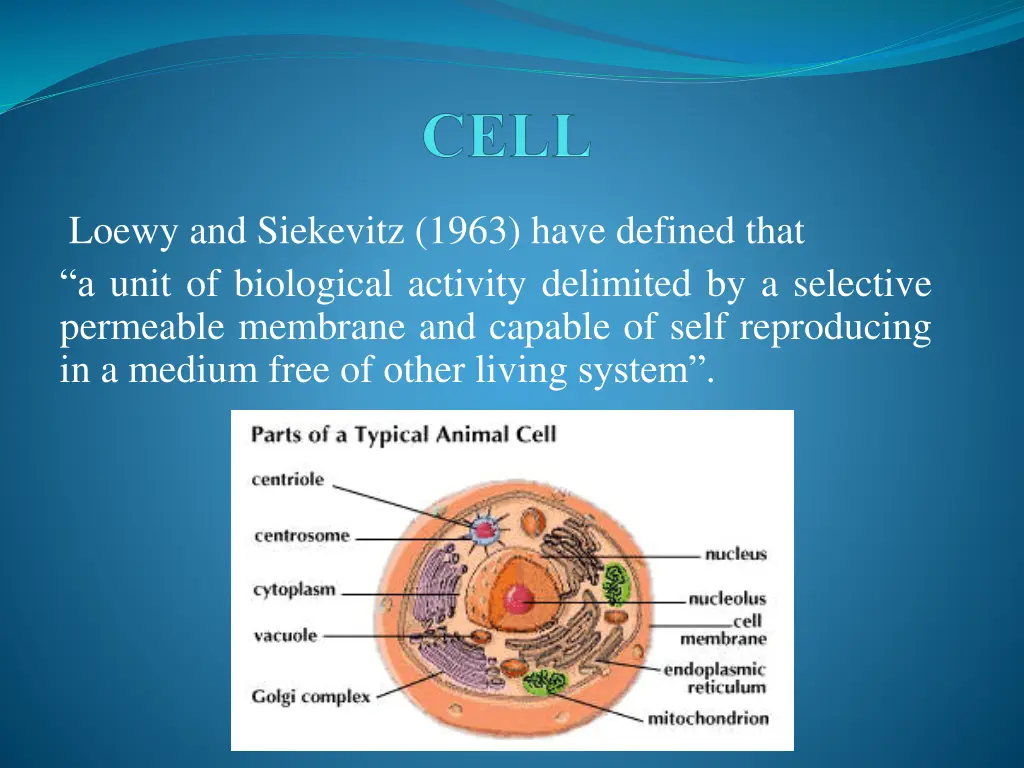 loewy and siekevitz 1963 have defined that a unit