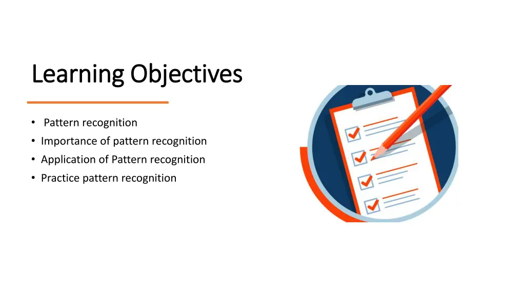 learning objectives learning objectives