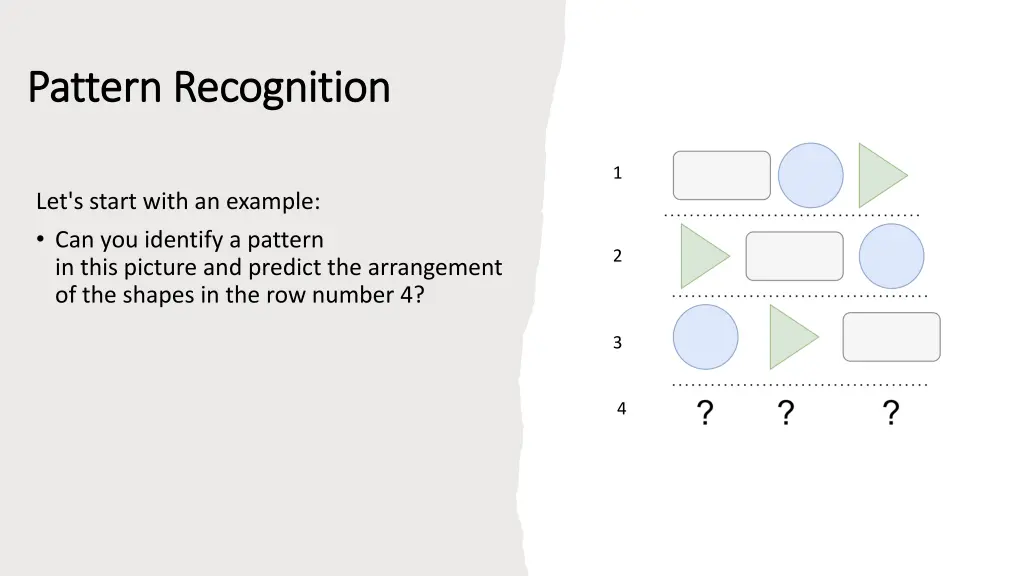 pattern recognition pattern recognition