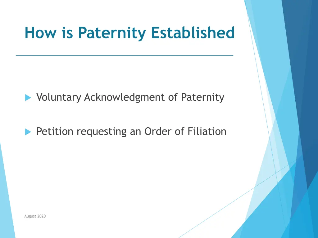 how is paternity established