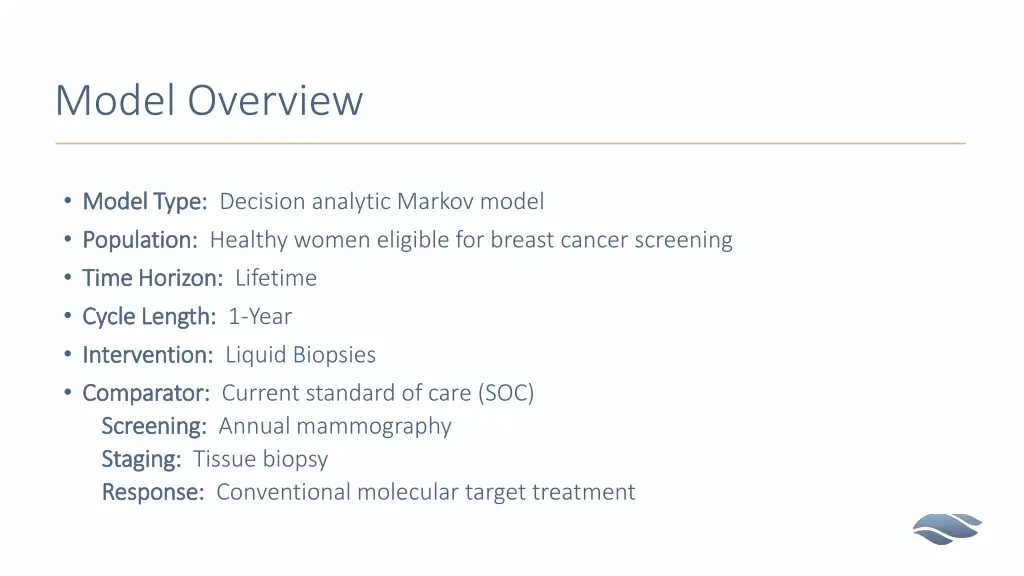 model overview