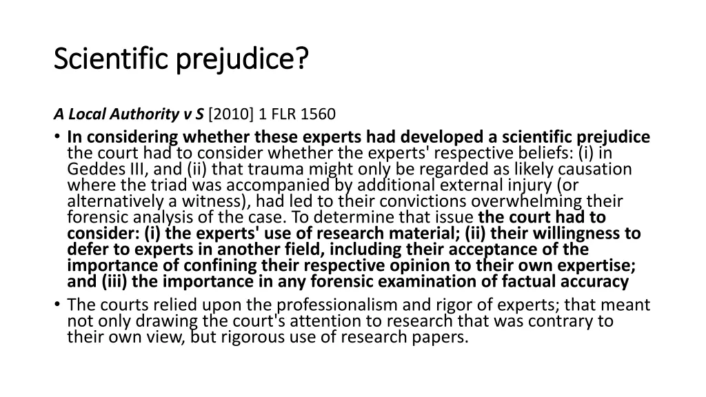 scientific prejudice scientific prejudice