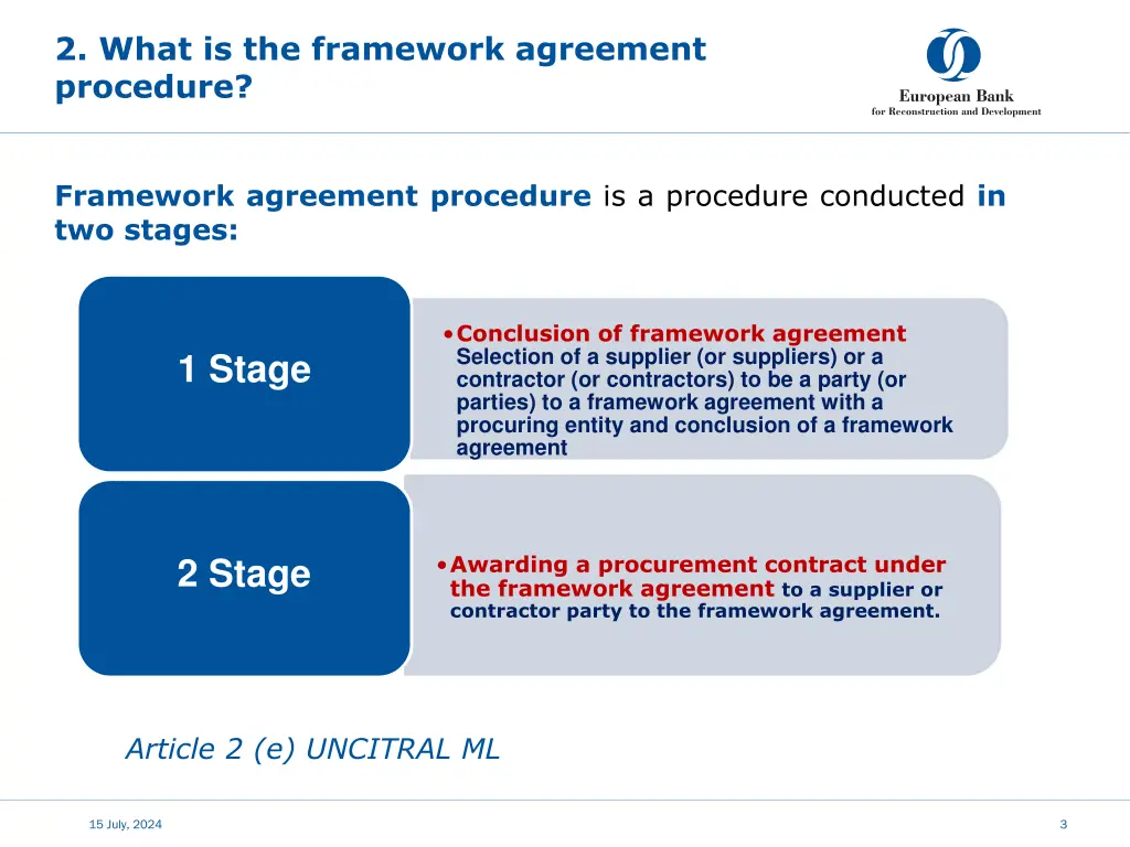 2 what is the framework agreement procedure