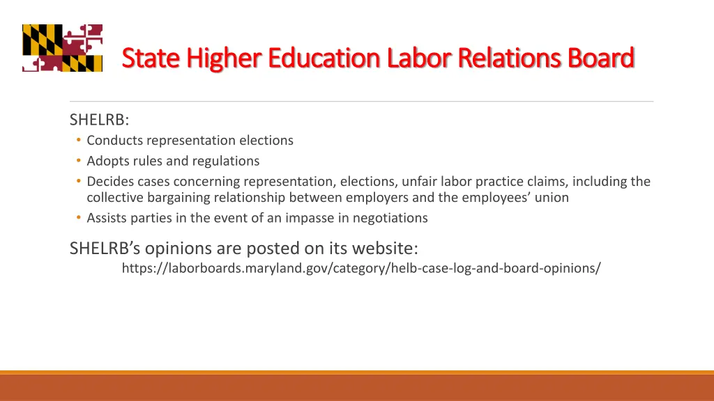 state higher education labor relations board 1