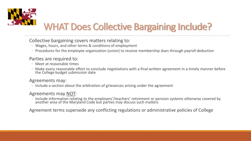 what does collective bargaining include what does