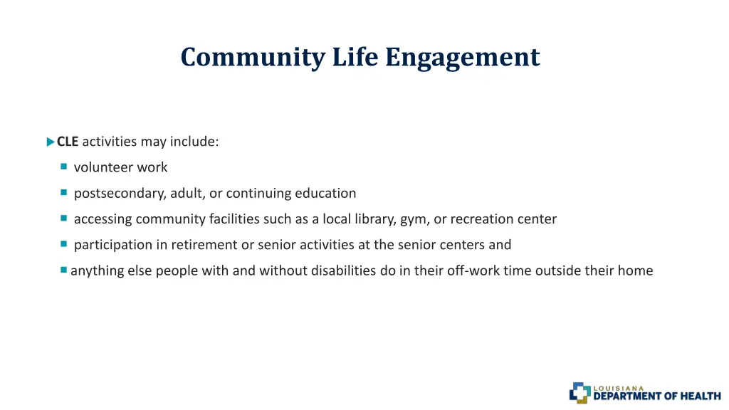 community life engagement 2