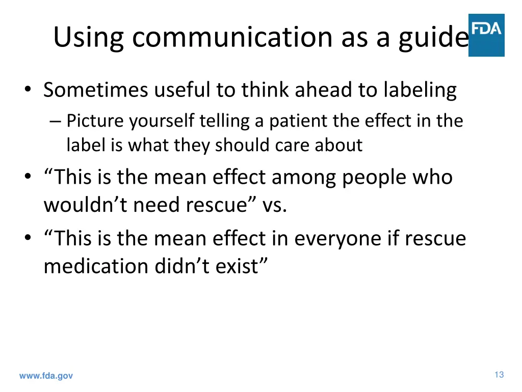 using communication as a guide