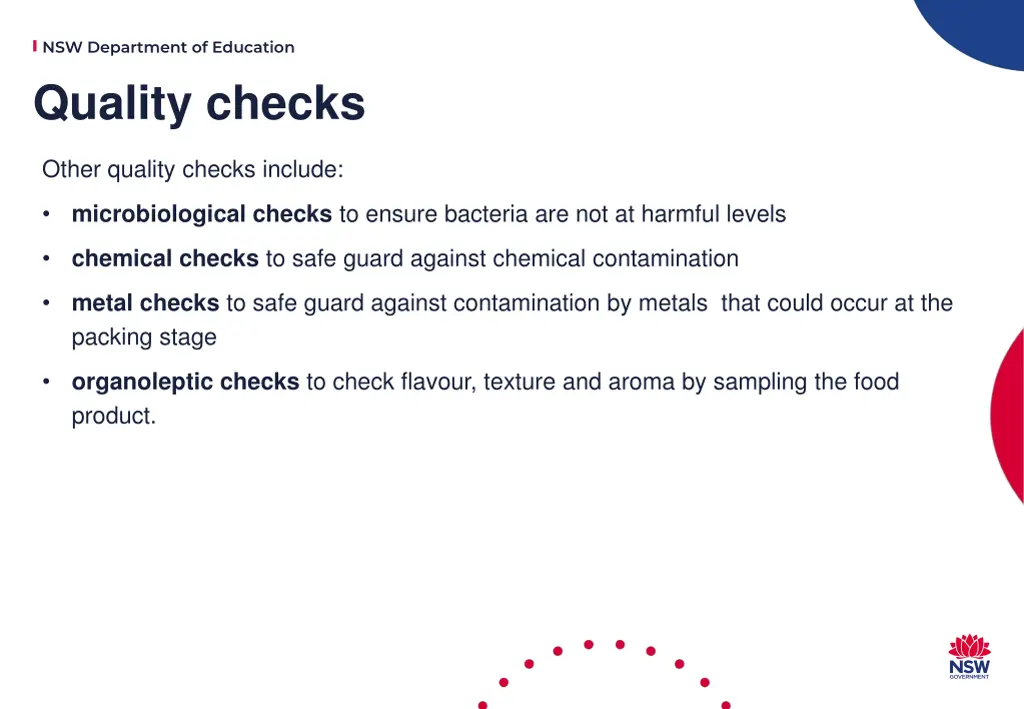 nsw department of education quality checks