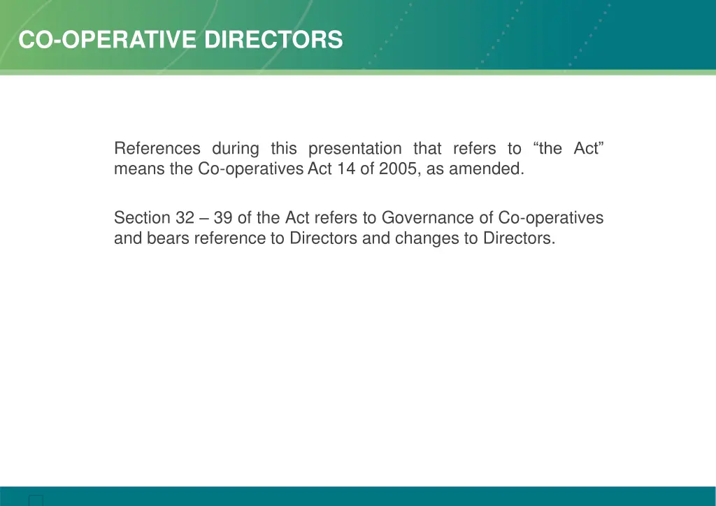 co operative directors