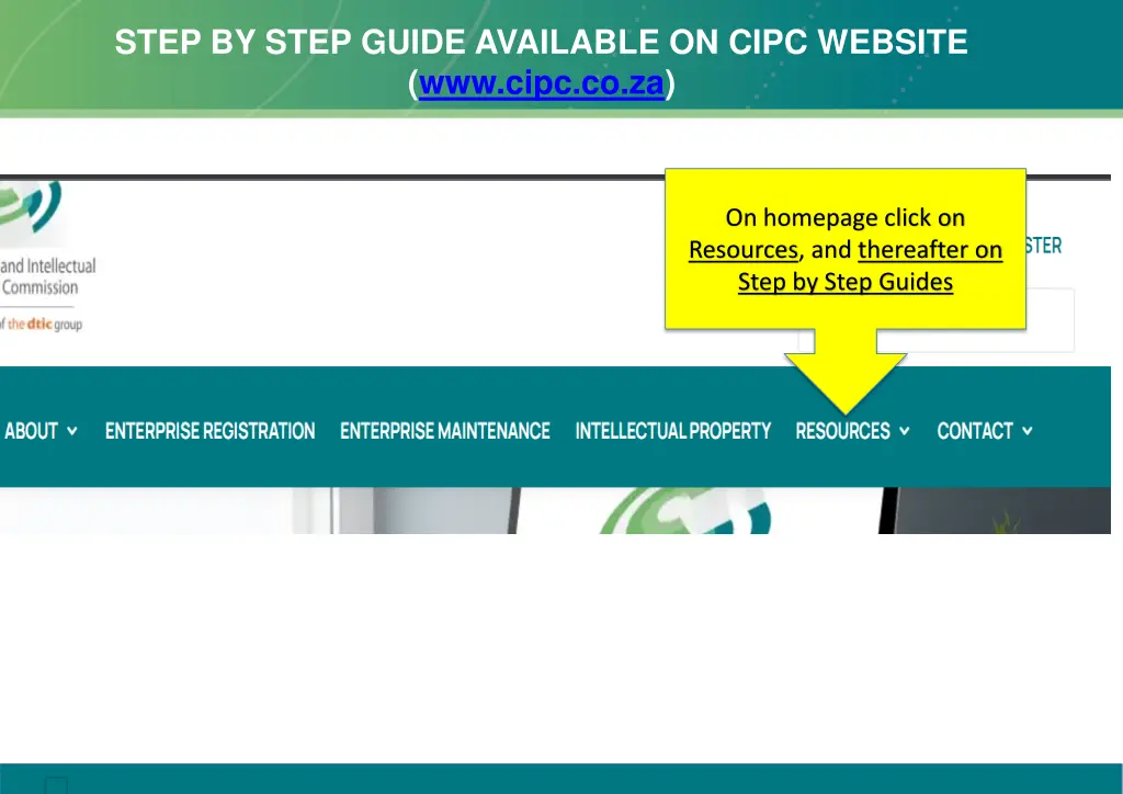 step by step guide available on cipc website