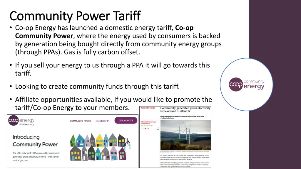 community power tariff community power tariff