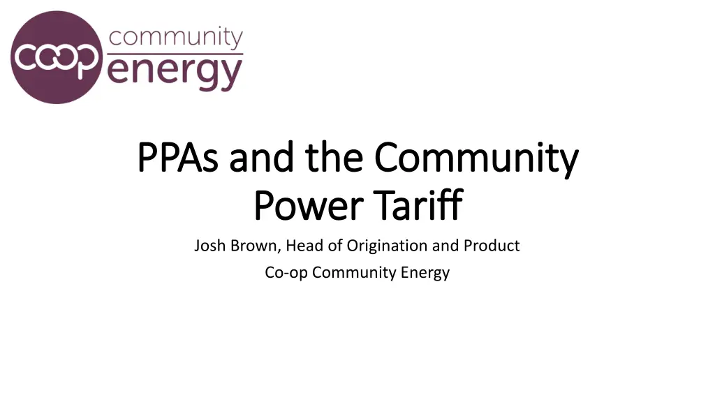 ppas and the community ppas and the community