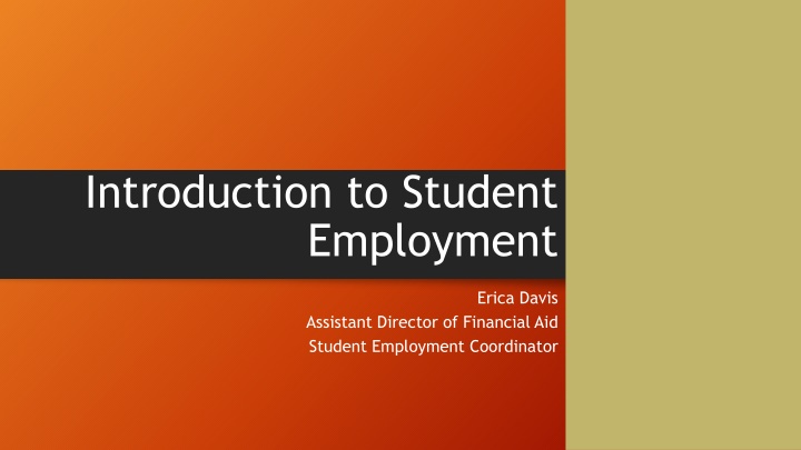 introduction to student employment