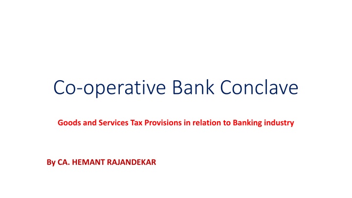 co operative bank conclave