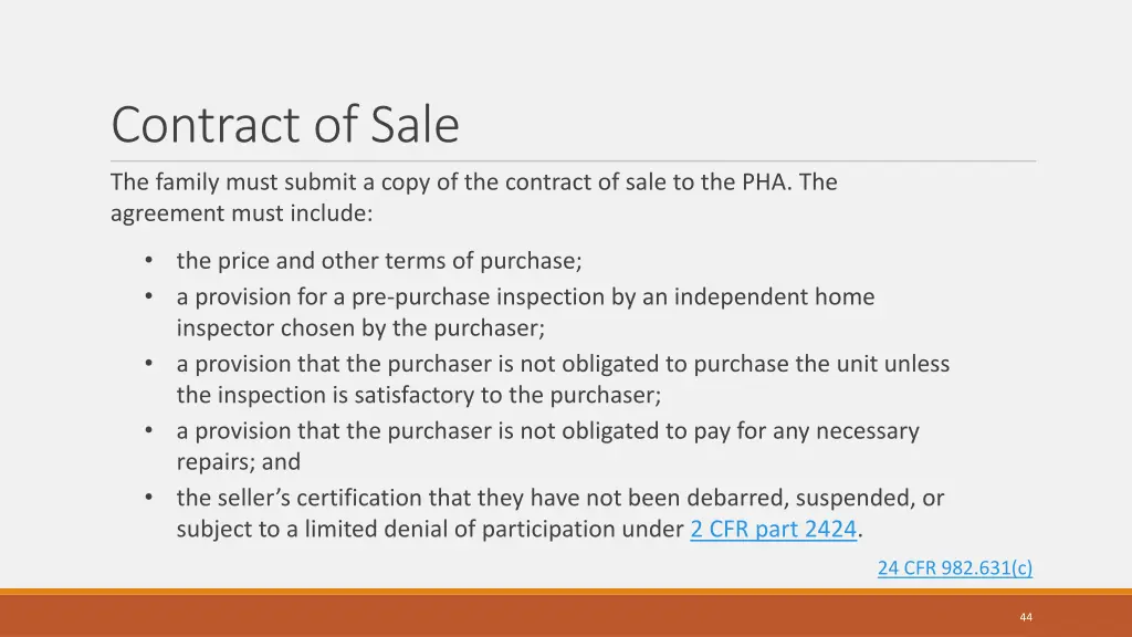 contract of sale