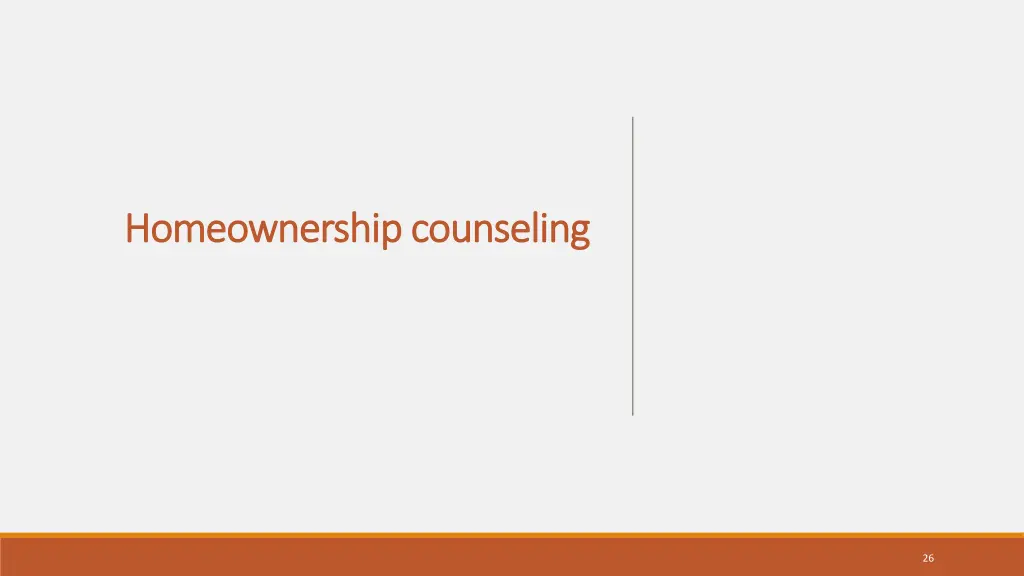 homeownership counseling homeownership counseling