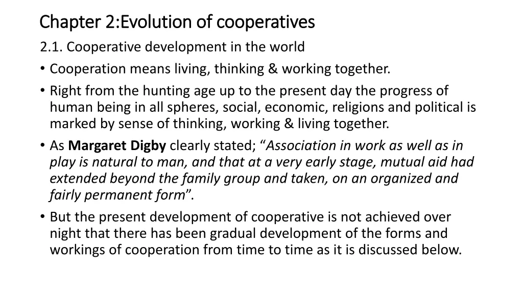 chapter 2 evolution of cooperatives chapter